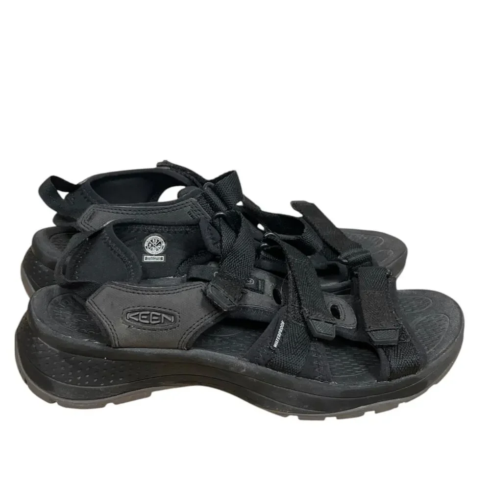 KEEN Women’s 9.5 Black Waterproof Sport Hiking Trail Sandals Outdoor Gorpcore